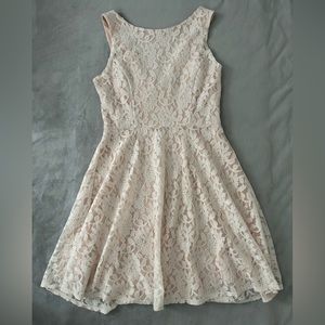 Baby Pink Midi Floral Dress Size XL